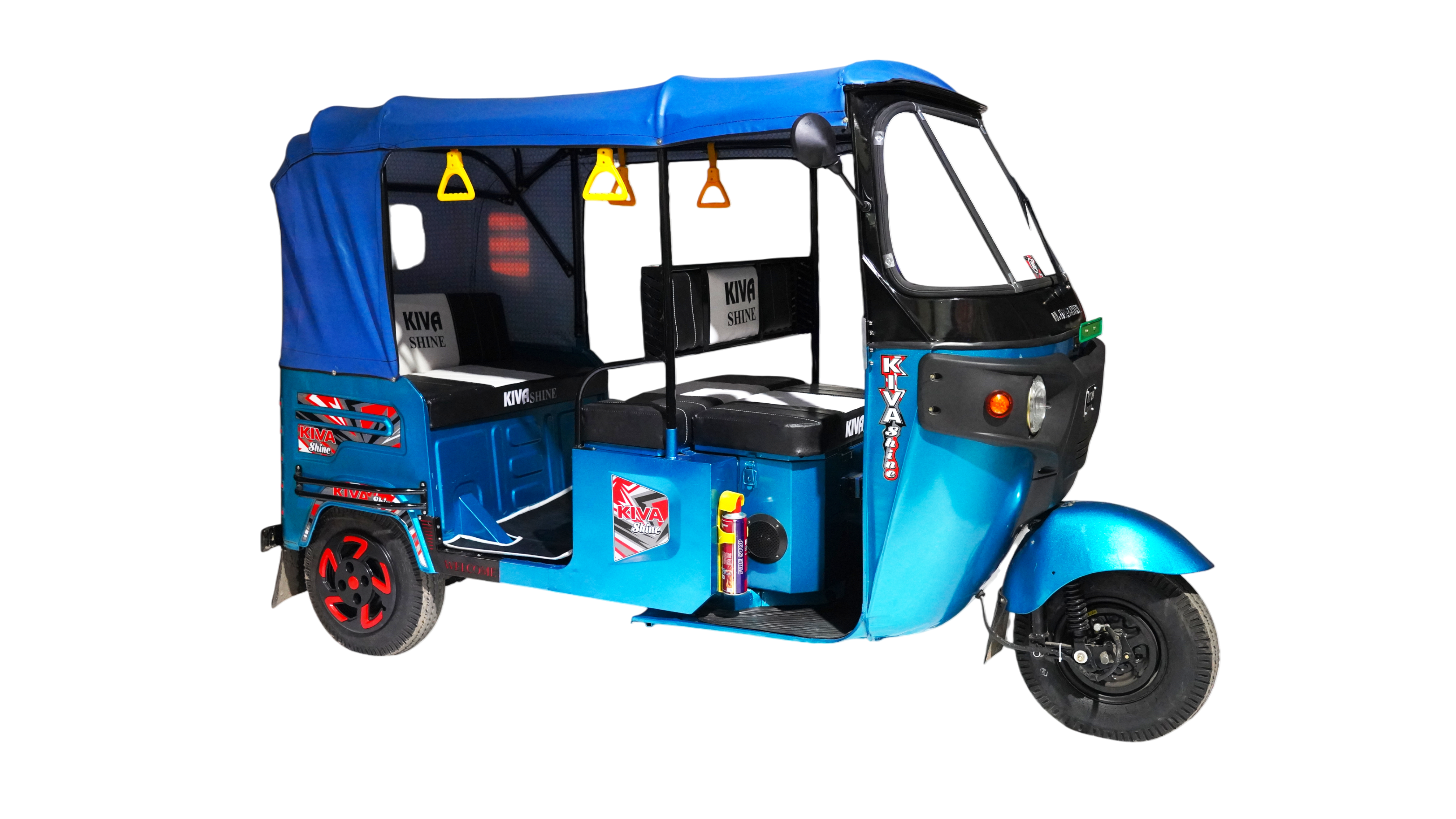Kiva Shine Aqua Blue E-Rickshaw