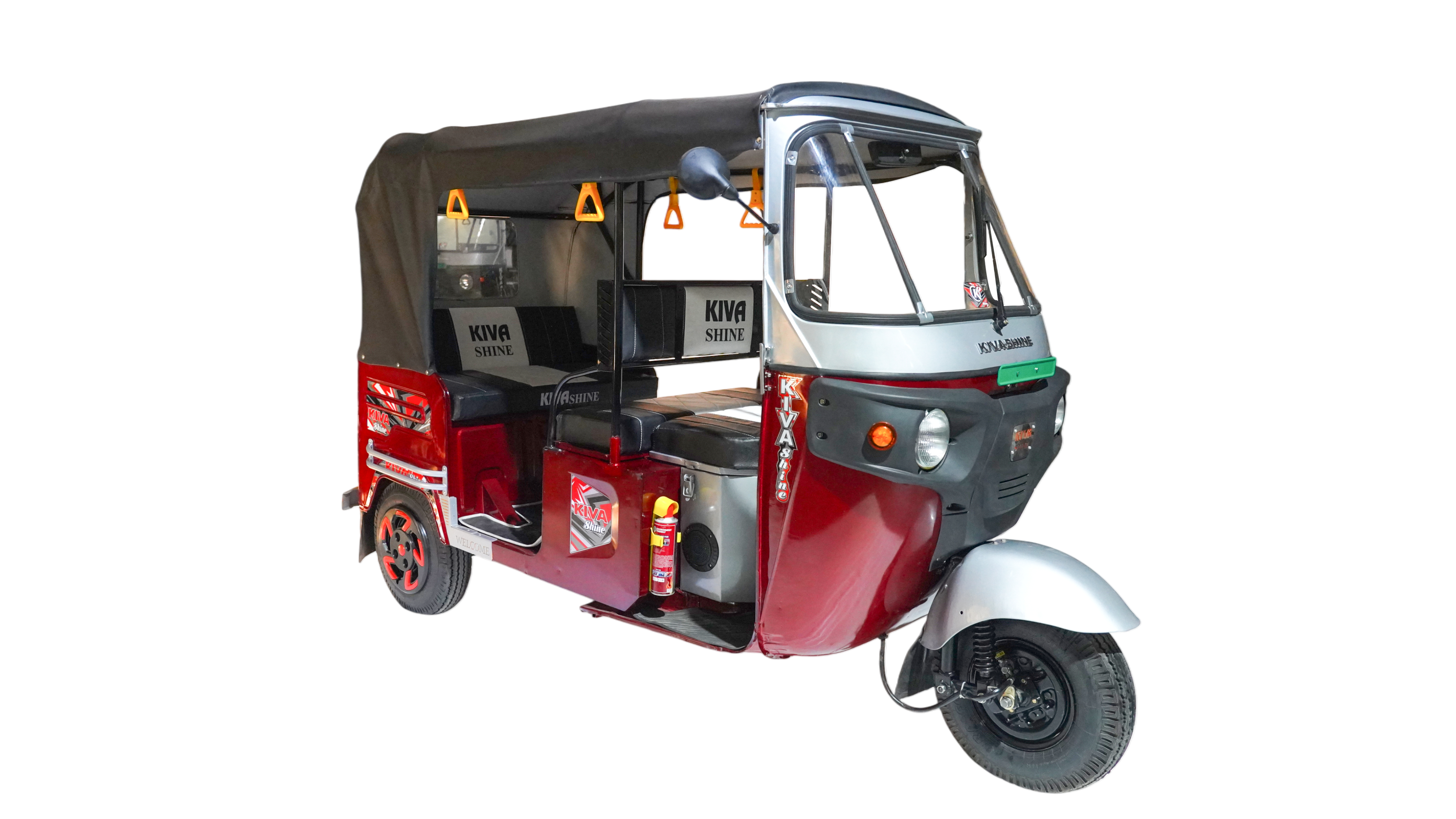 Kiva Shine Red E-Rickshaw